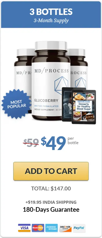 Buy GlucoBerry 3 Bottles